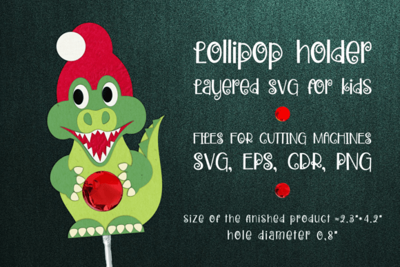 Download Crocodile Christmas Lollipop Holder - Crocodile Collection