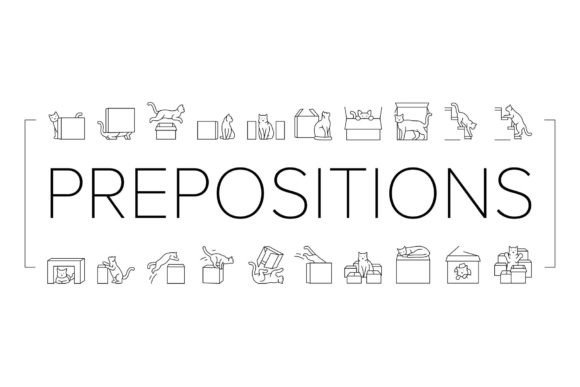 Download Preposition English Language Icons Set - Set Collection