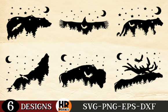 Download American Wildlife Silhouette Animal SVG - Wildlife silhouette Collection