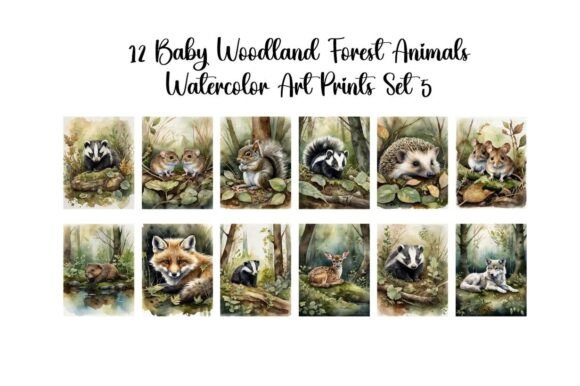 Download Baby Woodland Forest Animals Set 5 - Set Collection