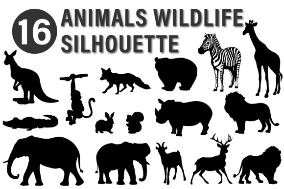 Download Animals Wildlife Silhouette - Wildlife silhouette Collection