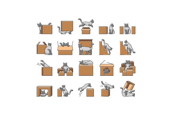 Download Preposition English Language Icons Set - Set Collection