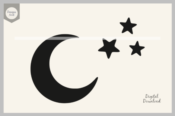 Download Moon and Stars SVG, Moon Stars Clipart - Stars Collection