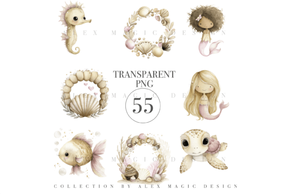 Download 55 Under the Sea Clipart Set - Set Collection