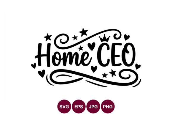 Download Home CEO Lettering Black Hearts Stars - Stars Collection