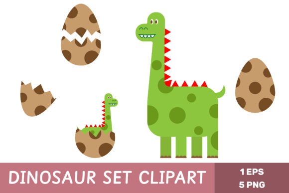 Download Dinosaur Set Clipart for Kids - Set Collection