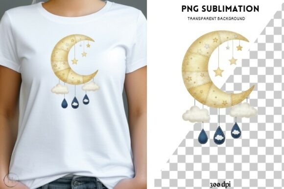 Download Nursery Moon PNG | Baby Moon &amp; Stars - Stars Collection
