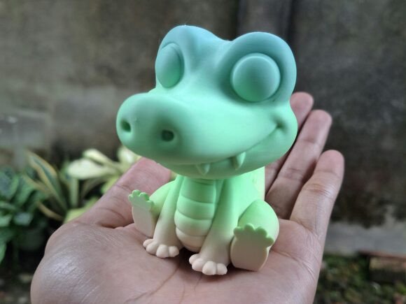 Download Cute Crocodile 3D Print Model - Crocodile Collection