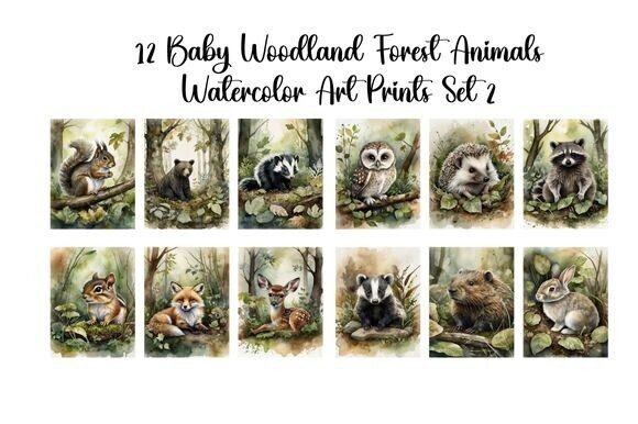 Download Baby Woodland Forest Animals Set 2 - Set Collection