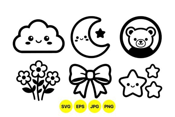 Download Cute Kawaii Animal Clipart Set - Set Collection