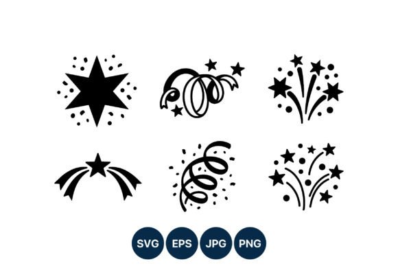 Download Stars and Confetti Celebration Vector - Stars Collection