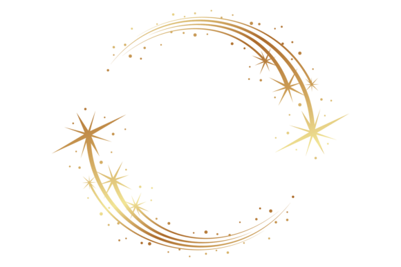 Download Glowing Stars Round Border. Sparkle Fram - Stars Collection