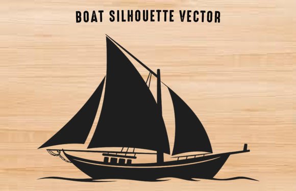 Download Sailboat Black Vector Silhouette Clipart - Vector silhouette Collection