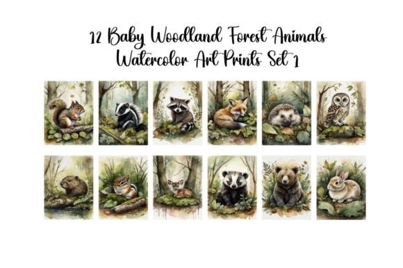 Download Baby Woodland Forest Animals Set 1 - Set Collection
