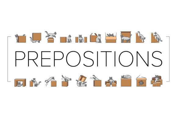 Download Preposition English Language Icons Set - Set Collection