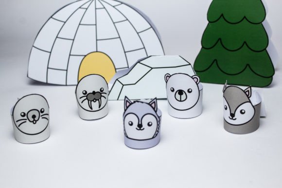 Download Arctic Paper Toy Set - Set Collection