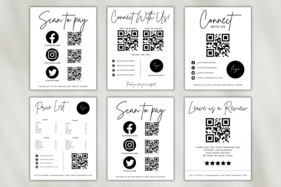 Download Qr Code Sign Bundle for Small Business - Small business Collection