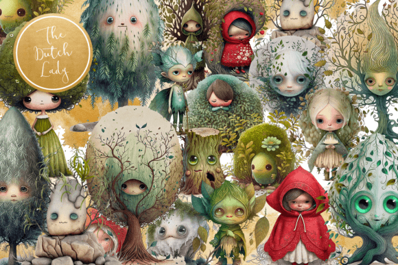 Download Mystical Woodland Creatures Clipart Set - Set Collection